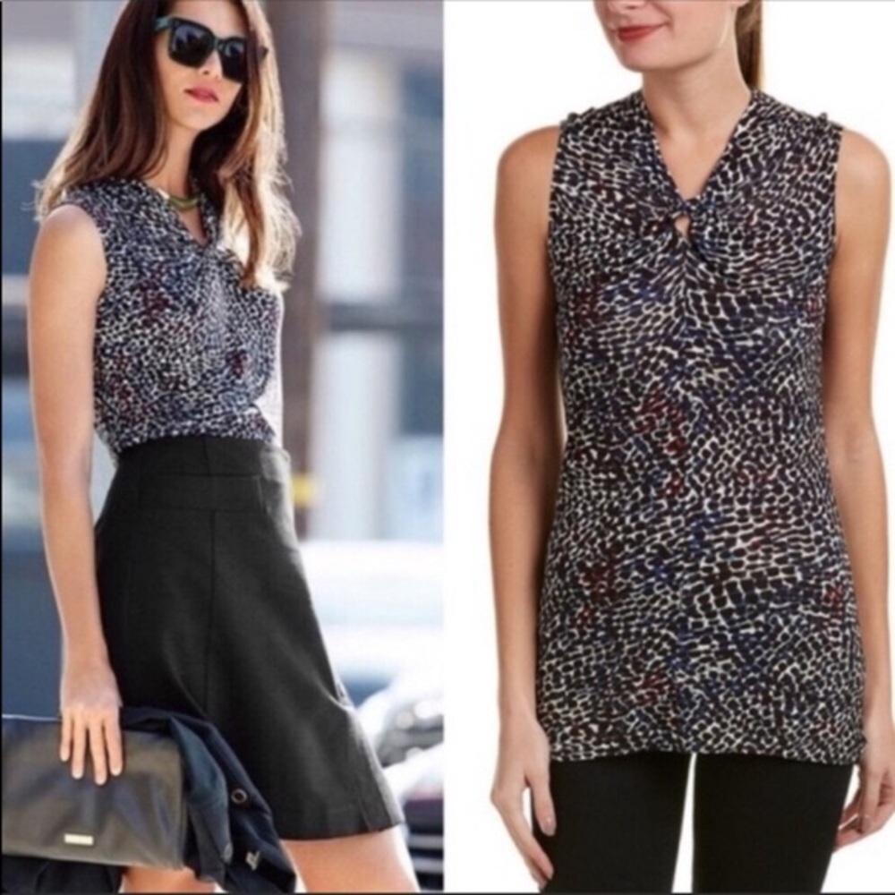 Cabi 3242 Bowie twist neck sleeveless top small